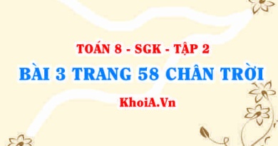 Bài 3 trang 58 Toán 8 Chân trời sáng tạo Tập 2